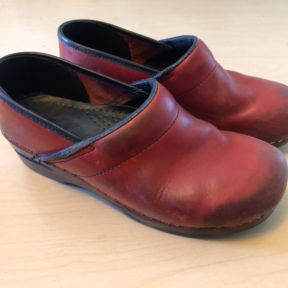 Red Dansko Clog